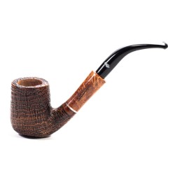 Briar Pipe Santambrogio Sandblasted Bent Billiard
