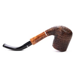 Briar Pipe Santambrogio Sandblasted Bent Billiard