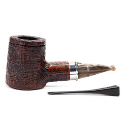 Briar Pipe Santambrogio Sandblasted Poker
