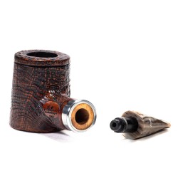 Briar Pipe Santambrogio Sandblasted Poker