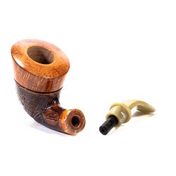 Briar Pipe Santambrogio Sandblasted Bent Dublin