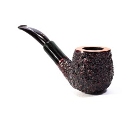 Briar Pipe Radice Rind Rusticated Bent Apple