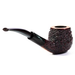 Briar Pipe Radice Rind Rusticated Bent Apple