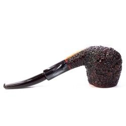 Briar Pipe Radice Rind Rusticated Bent Apple