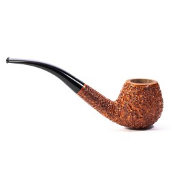 Pipa in Radica Radice Rind Rusticata Bent Apple