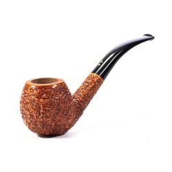 Pipa in Radica Radice Rind Rusticata Bent Apple
