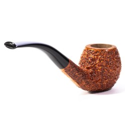 Pipa in Radica Radice Rind Rusticata Bent Apple