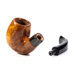 Pipe Chacom Olive Horn Smooth Mod. 214 Bent