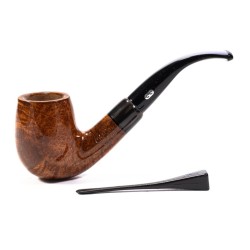 Pipa Chacom Olive Horn Liscia Mod. 42 Bent Billiard