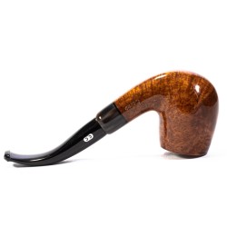 Pipa Chacom Olive Horn Liscia Mod. 42 Bent Billiard