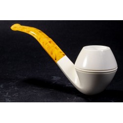 Pipa in Schiuma di Mare Lubinski Bent Bulldog