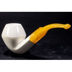 Pipa in Schiuma di Mare Lubinski Bent Bulldog