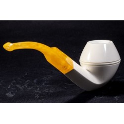 Pipa in Schiuma di Mare Lubinski Bent Bulldog