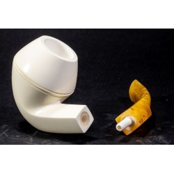 Meerschaum Pipe Lubinski B 218 Bent Bulldog