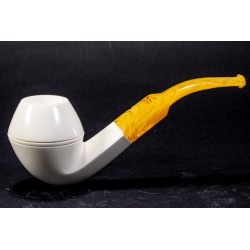 Meerschaum Pipe - Bent Bulldog