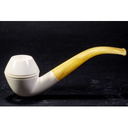 Meerschaum Pipe - Bent Bulldog