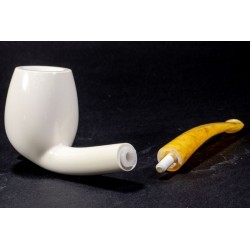 Pipa in Schiuma di Mare Lubinski Bent Billiard