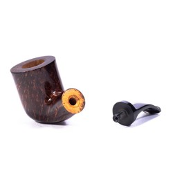 Briar Pipe Ser Jacopo Smooth L1 Bent Billiard