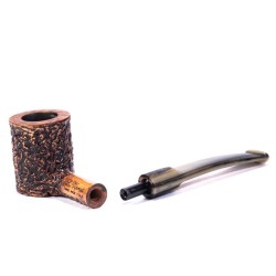 Pipe Luigi Viprati Rusticated Poker