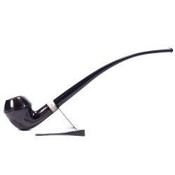 Pipa Aldo Velani Liscia Churchwarden Bent Bulldog
