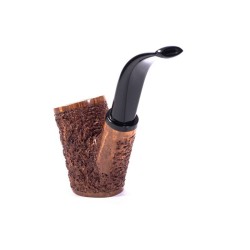Pipe Il Ceppo Vintage Rusticated Bent Billiard