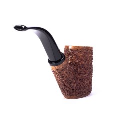 Pipe Il Ceppo Vintage Rusticated Bent Billiard