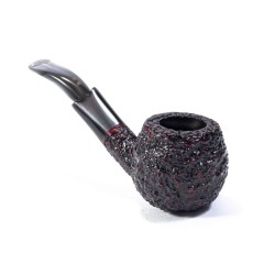 Briar Pipe Radice Rind Rusticated Bent Apple