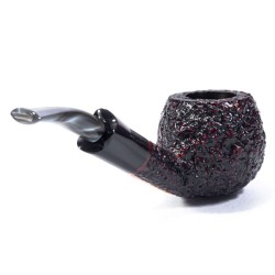 Briar Pipe Radice Rind Rusticated Bent Apple