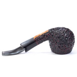 Briar Pipe Radice Rind Rusticated Bent Apple