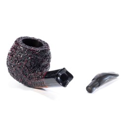 Briar Pipe Radice Rind Rusticated Bent Apple