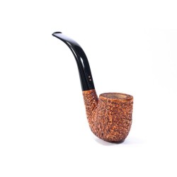 Pipa in Radica Radice Rind Rusticata Bent Billiard