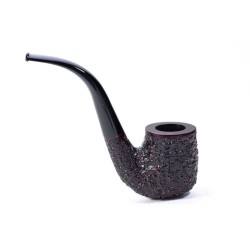Pipa in Radica Radice Rind Rusticata Bent Billiard