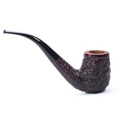 Pipa in Radica Radice Rind Rusticata Bent Billiard