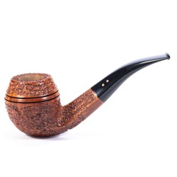 Briar Pipe Radice Rind Rusticated Bent Bulldog