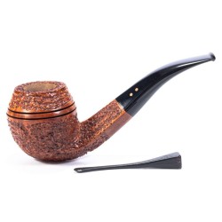 Briar Pipe Radice Rind Rusticated Bent Bulldog