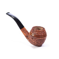 Briar Pipe Radice Rind Rusticated Bent Bulldog