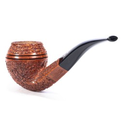 Pipa in Radica Radice Rind Rusticata Bent Bulldog