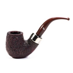 Pipe Peterson Kapries Sandblasted Bent Billiard (X220)