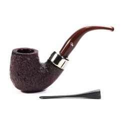 Pipe Peterson Kapries Sandblasted Bent Billiard (X220)