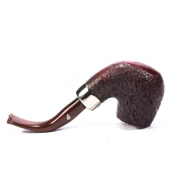 Pipe Peterson Kapries Sandblasted Bent Billiard (X220)