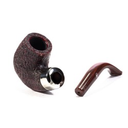 Pipe Peterson Kapries Sandblasted Bent Billiard (X220)