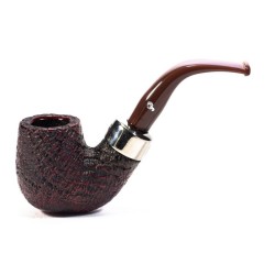 Pipe Peterson Kapries Sandblasted Bent Billiard (X220)