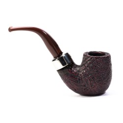 Pipe Peterson Kapries Sandblasted Bent Billiard (X220)