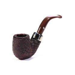 Pipe Peterson Kapries Sandblasted Bent Billiard (X220)