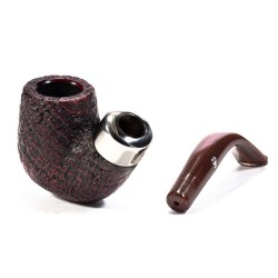 Pipe Peterson Kapries Sandblasted Bent Billiard (X220)