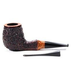 Briar Pipe Radice Rind Rusticated Billiard