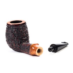 Briar Pipe Radice Rind Rusticated Billiard