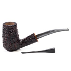 Briar Pipe Radice Rind Rusticated Bent Chimney