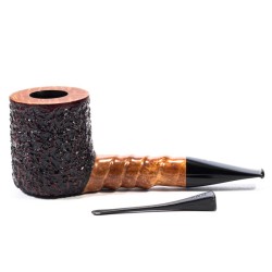 Briar Pipe Radice Rind GG Rusticated Billiard
