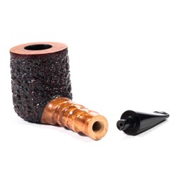 Briar Pipe Radice Rind GG Rusticated Billiard